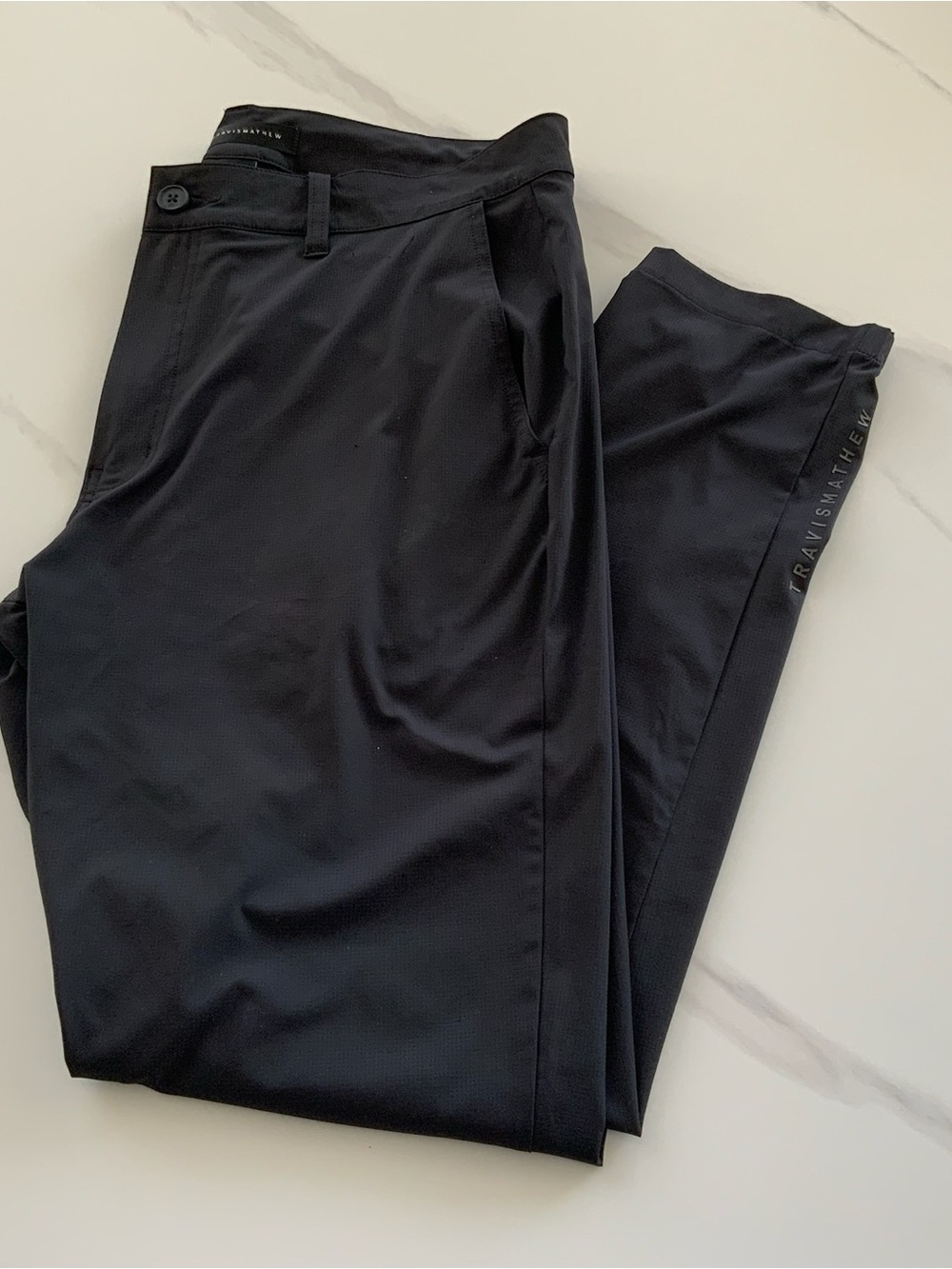 Travis Mathew Men's Black Chinos